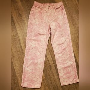 Bdg by urban outfitters pink diamond print jeans